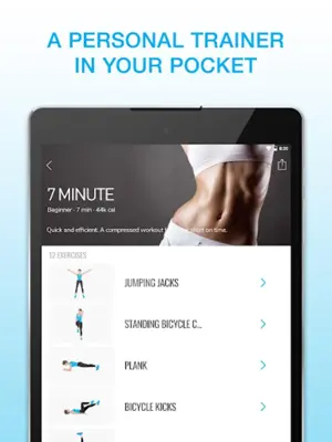 7M Ab Workout 💪 7 Minute Abs android App screenshot 1